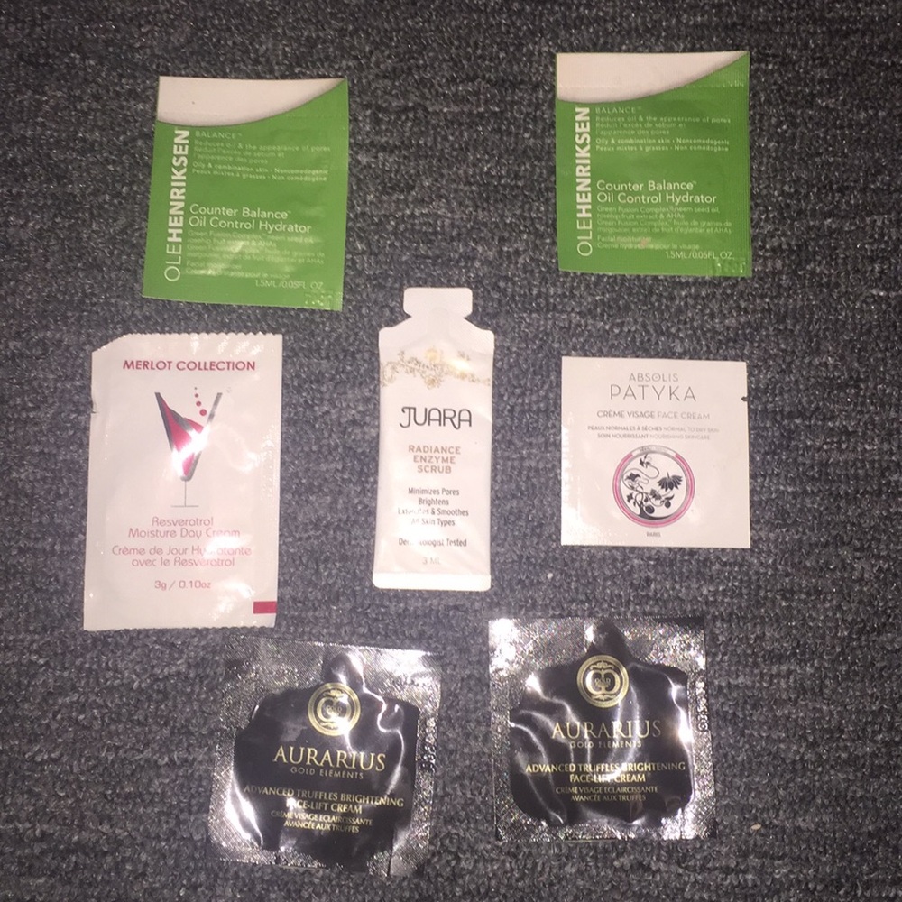 Variety pack of face cream